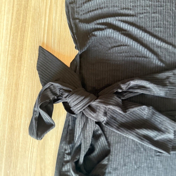 One-Shoulder Black Sheer Swimsuit Cover-Up - Picture 2 of 3